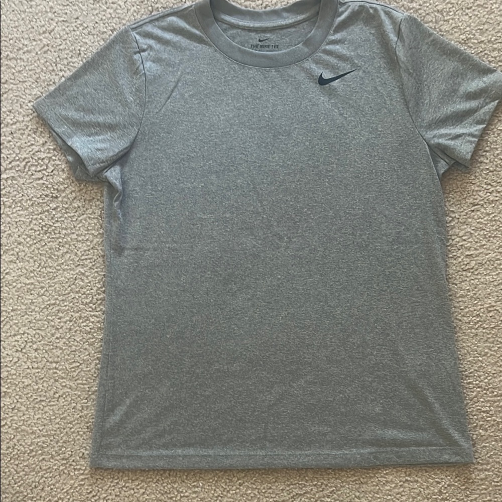 Nike Gray Short Sleeve Tee Classic Crew